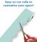 Carson Dellosa 65Ft of Sea Glass Green Bulletin Board Borders, 1 Roll of Pastel Scalloped Trim for Rolling Whiteboard, Cork and Posterboard, Party, Easter, Spring Decorations, and Classroom Decor